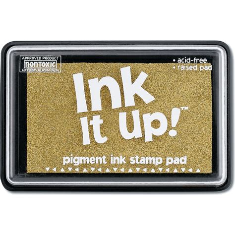 metallic gold pigment stamp pads